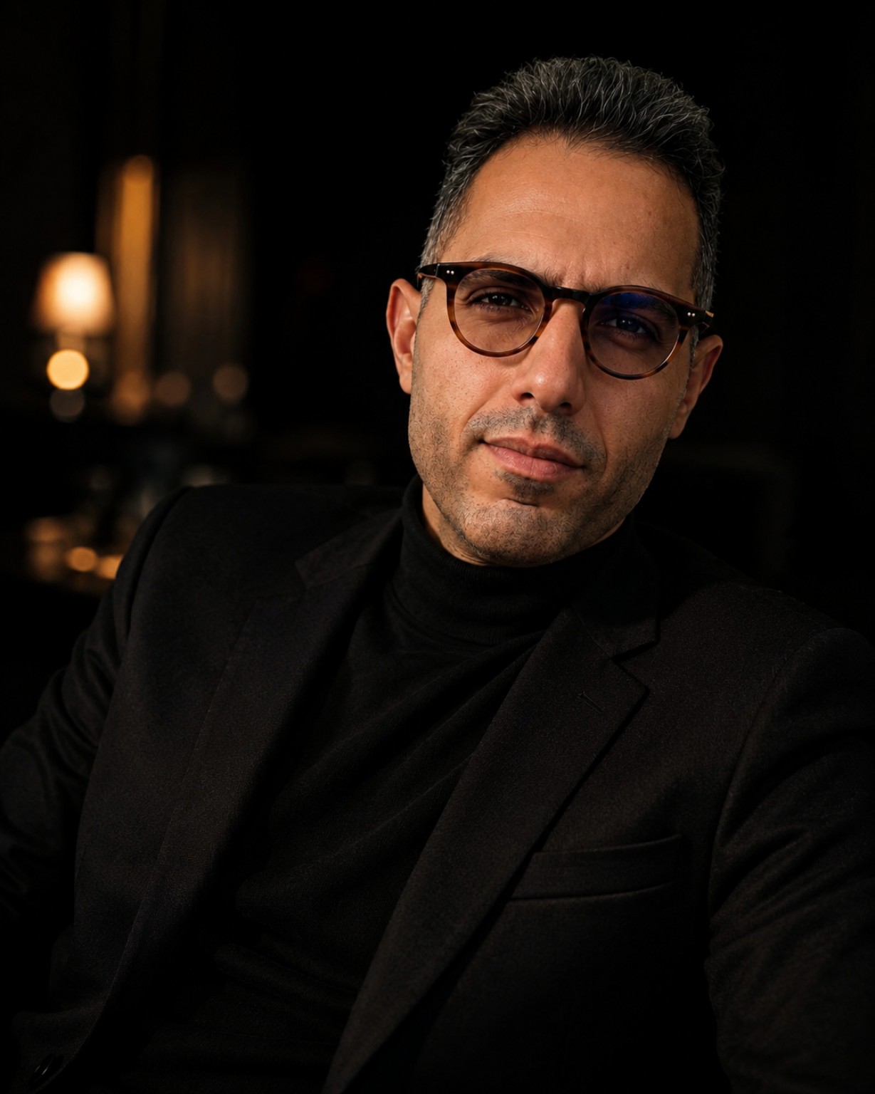 Black blazer portrait